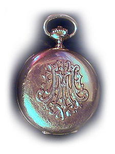 Zewnętrzny monogram zegarka "Patka"